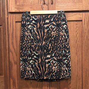 Animal print skirt